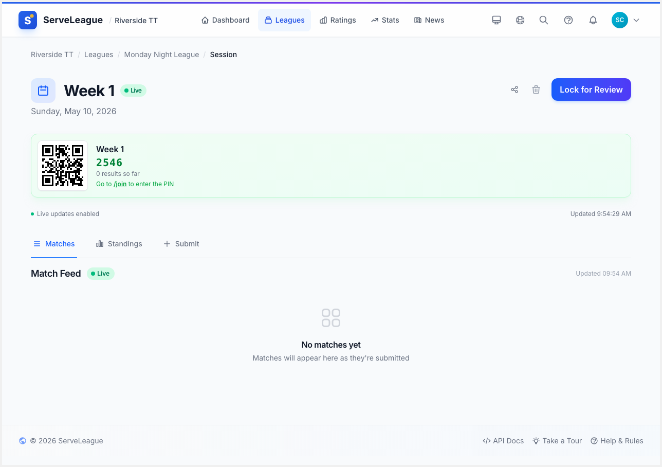 Manual check-in list